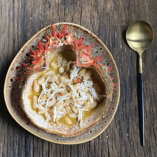 receta alubias centollo