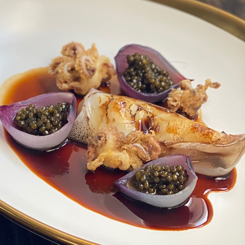 receta calamares encebollados