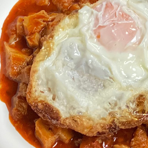 receta facil callos con huevo